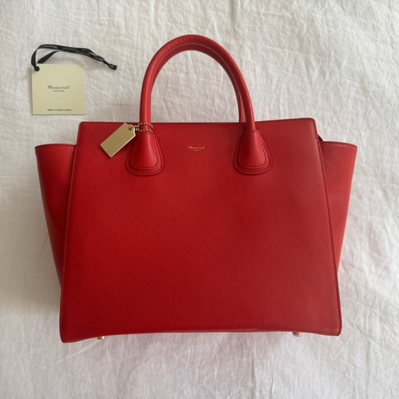 Montcrief of London Handbags - Moncrief London Red Top Handle Bag – Brand New